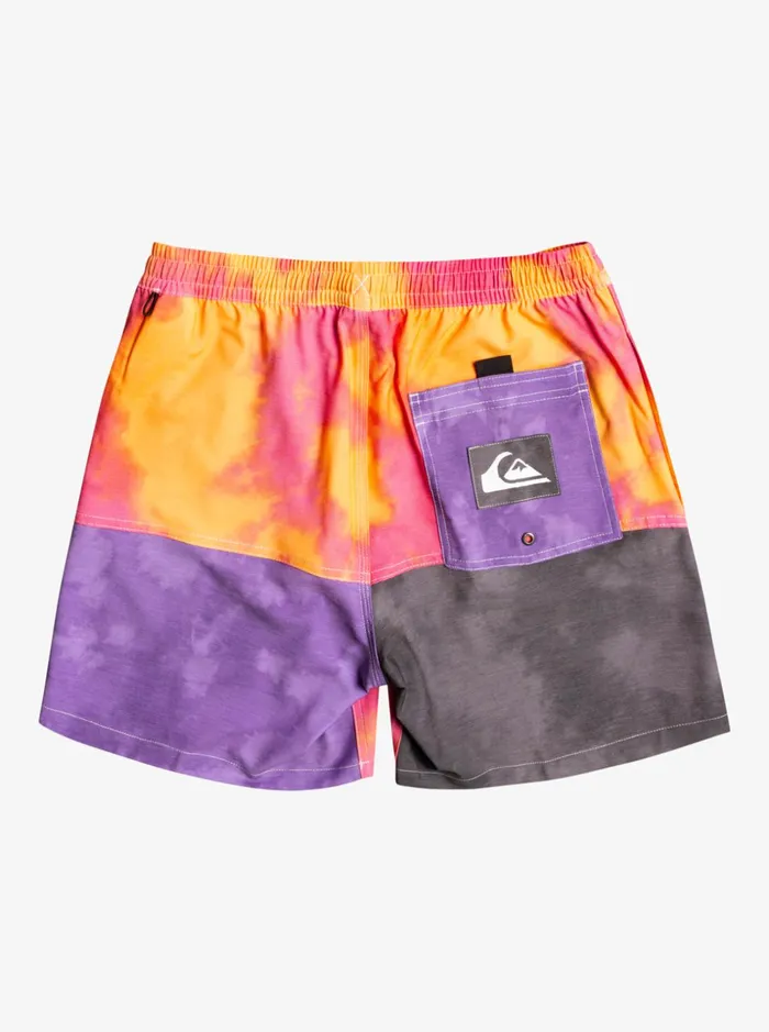 Men Quiksilver Boardshorts Acid Wash 17034 Volleys Shocking Pink