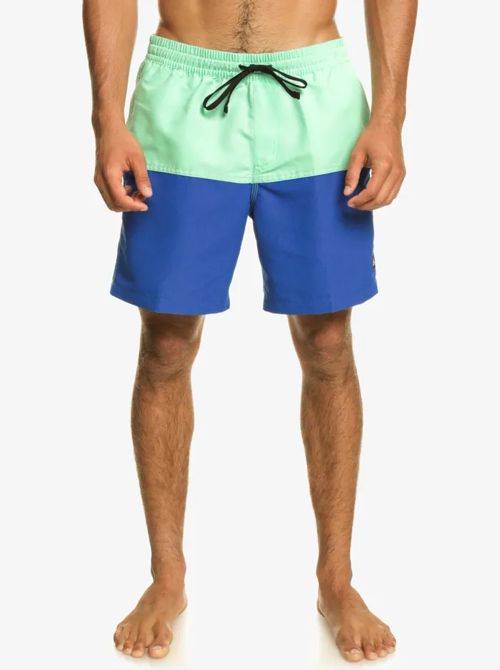 Men Quiksilver Boardshorts Butt Logo 17034 Volleys Snorkel Blue Men Quiksilver Boardshorts Butt Logo 17034 Volleys Snorkel Blue