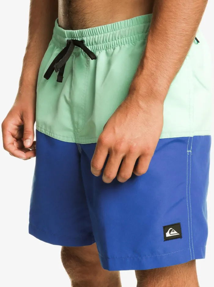 Men Quiksilver Boardshorts Butt Logo 17034 Volleys Snorkel Blue Men Quiksilver Boardshorts Butt Logo 17034 Volleys Snorkel Blue