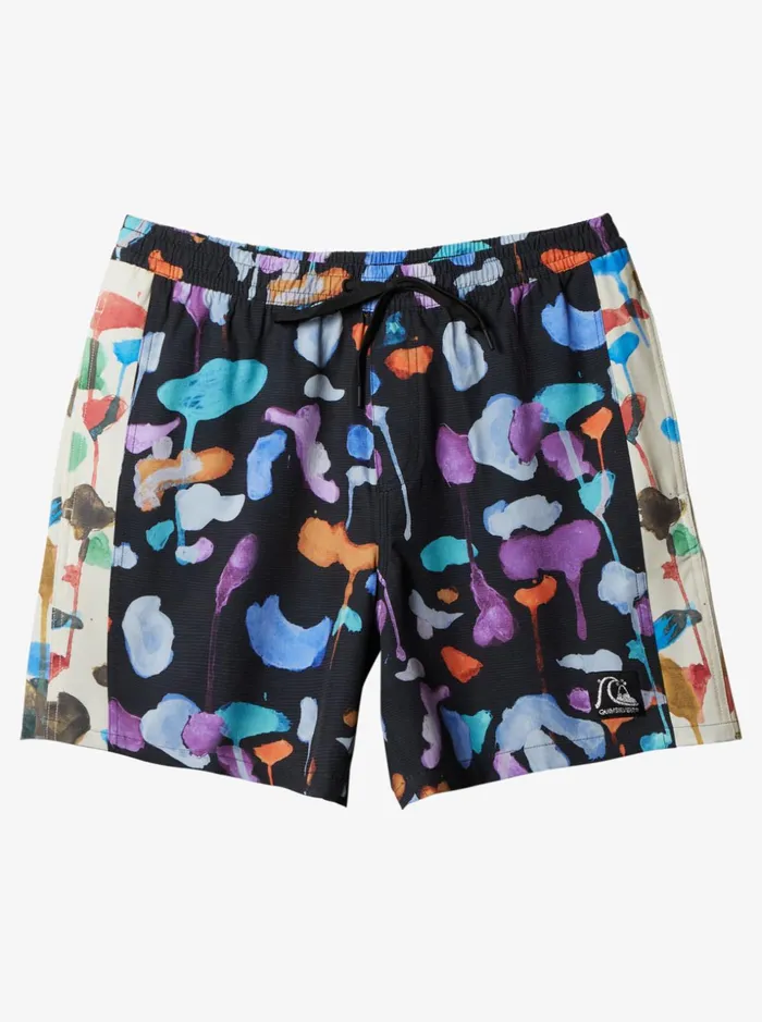 Men Quiksilver Boardshorts HEMPSTRETCH Original Arch Blank Canvas 17034 Volleys Natas Kaupas 8211 Black