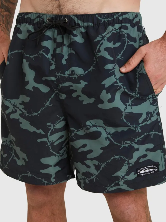 Men Quiksilver Boardshorts Mikey Volley 18034 Volleys Black Men Quiksilver Boardshorts Mikey Volley 18034 Volleys Black