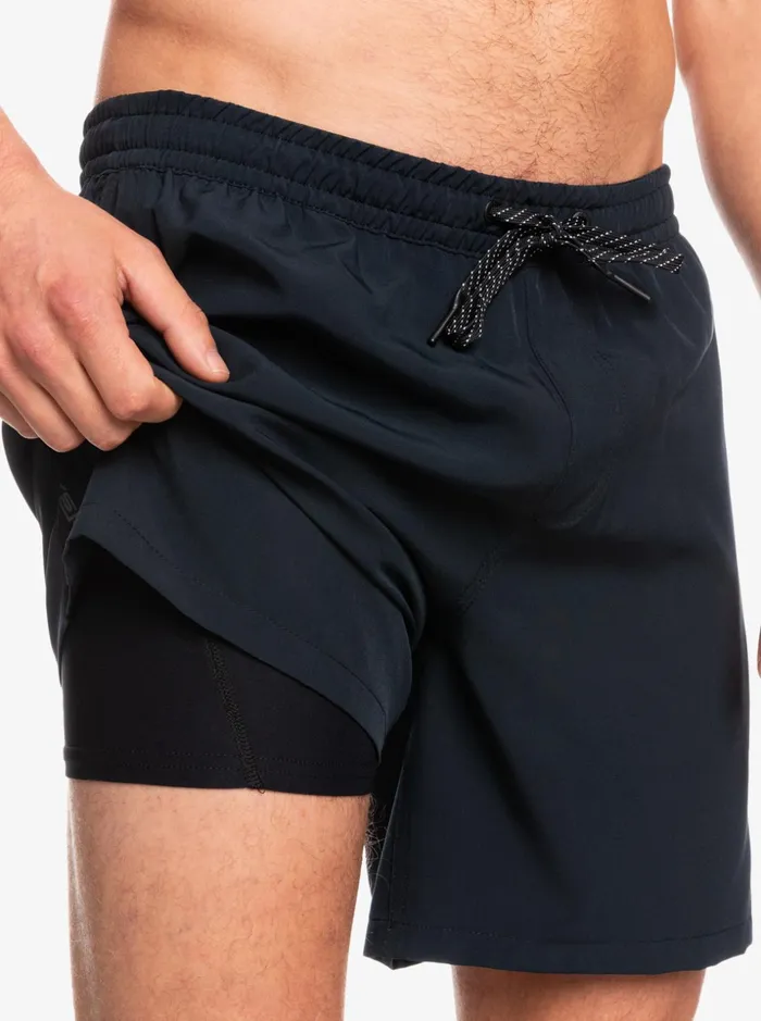 Men Quiksilver Boardshorts Omni Training 17034 Volleys Black Men Quiksilver Boardshorts Omni Training 17034 Volleys Black