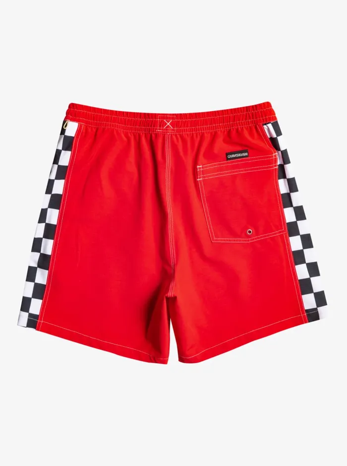 Men Quiksilver Boardshorts Original Arch 17034 Volleys High Risk Red Men Quiksilver Boardshorts Original Arch 17034 Volleys High Risk Red