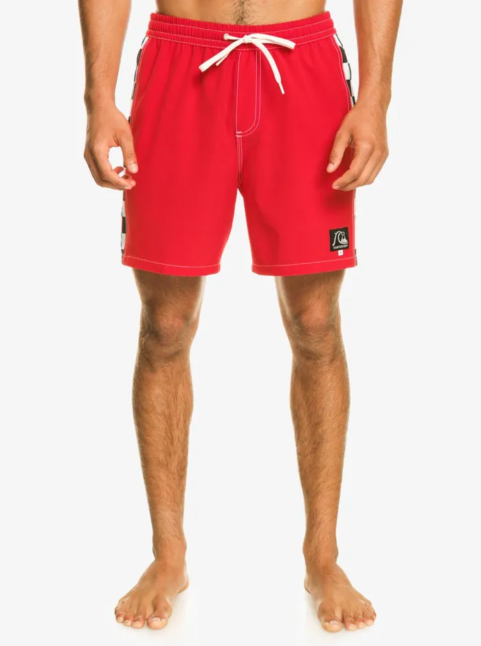 Men Quiksilver Boardshorts Original Arch 17034 Volleys High Risk Red Men Quiksilver Boardshorts Original Arch 17034 Volleys High Risk Red