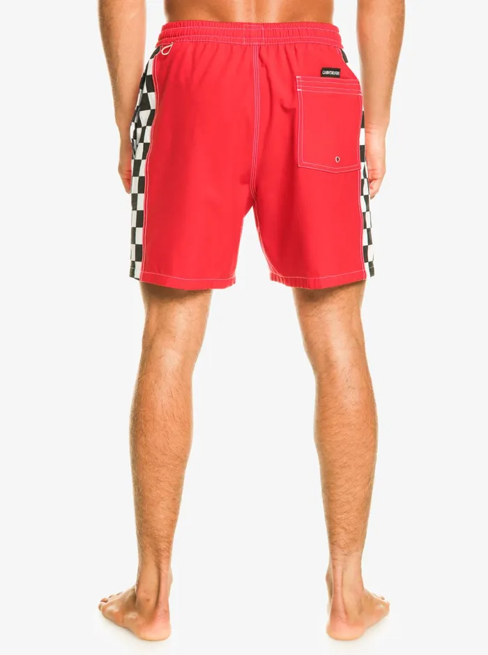 Men Quiksilver Boardshorts Original Arch 17034 Volleys High Risk Red Men Quiksilver Boardshorts Original Arch 17034 Volleys High Risk Red