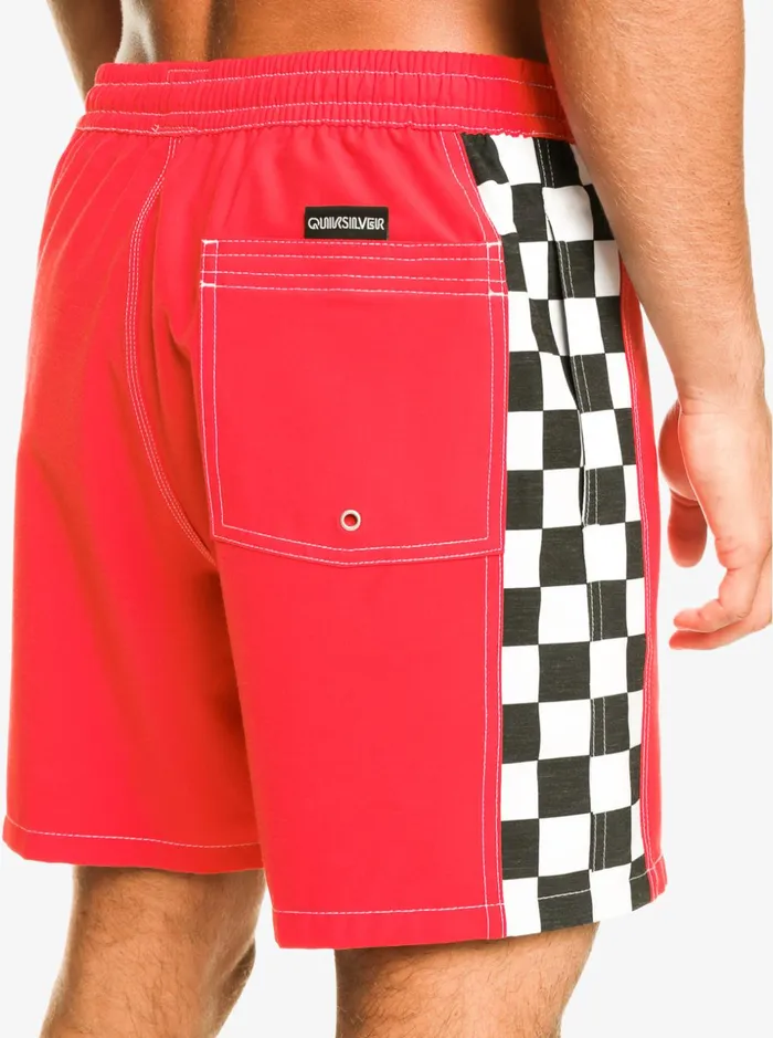 Men Quiksilver Boardshorts Original Arch 17034 Volleys High Risk Red Men Quiksilver Boardshorts Original Arch 17034 Volleys High Risk Red