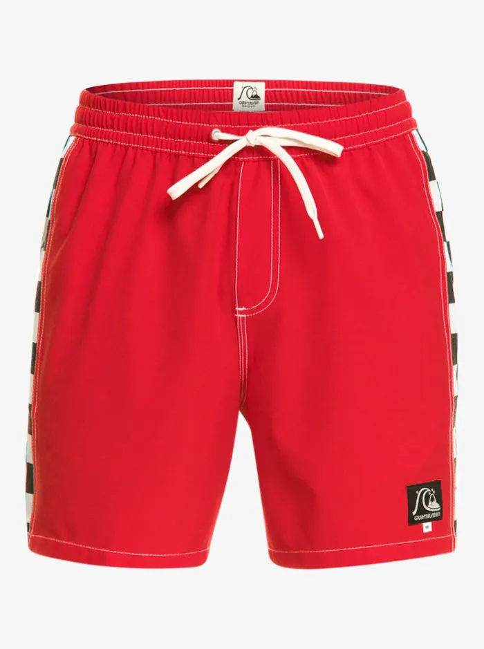 Men Quiksilver Boardshorts Original Arch 17034 Volleys High Risk Red Men Quiksilver Boardshorts Original Arch 17034 Volleys High Risk Red