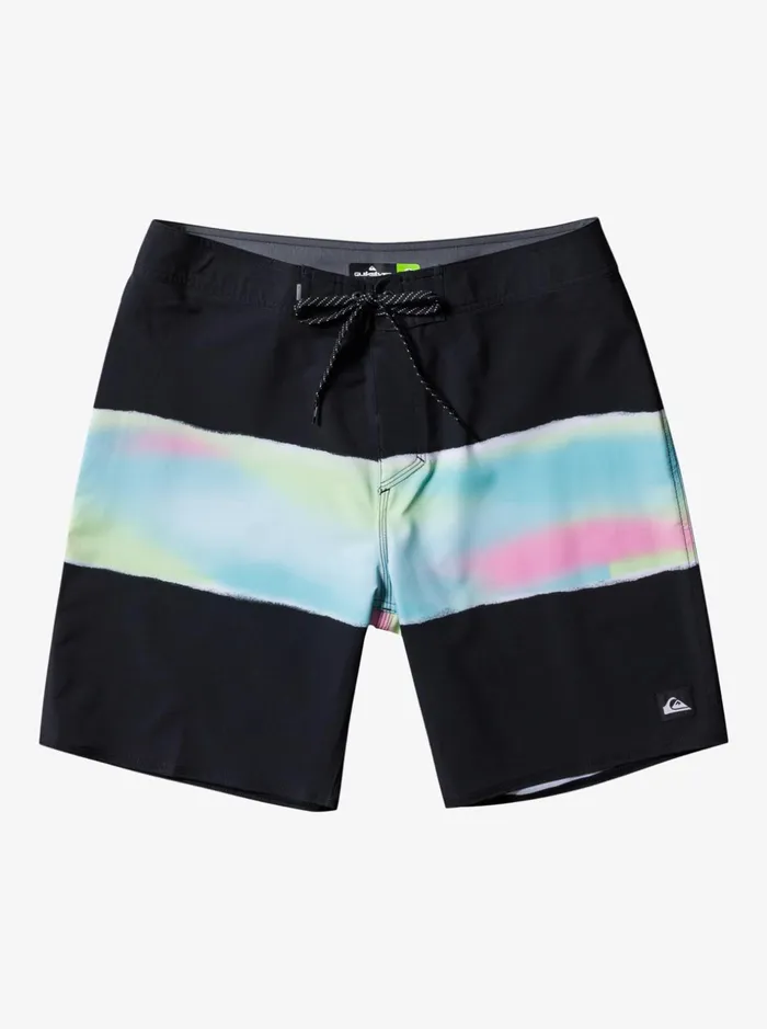 Men Quiksilver Boardshorts Surfsilk Air Brush 19034 Boardshorts Black