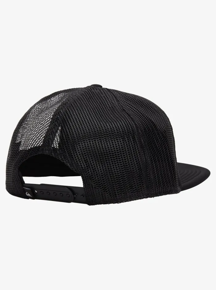 Men Quiksilver Hats Foamslayer Trucker Cap Black Men Quiksilver Hats Foamslayer Trucker Cap Black