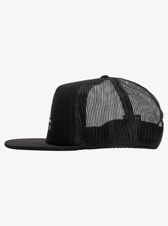 Men Quiksilver Hats Foamslayer Trucker Cap Black Men Quiksilver Hats Foamslayer Trucker Cap Black