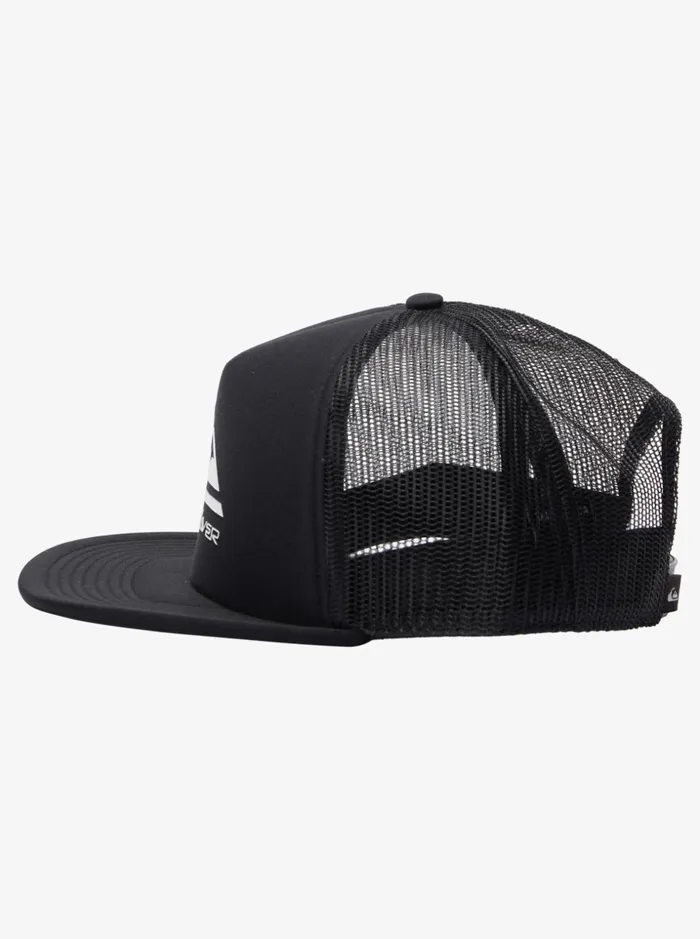 Men Quiksilver Hats Foamslayer Trucker Cap Black Men Quiksilver Hats Foamslayer Trucker Cap Black