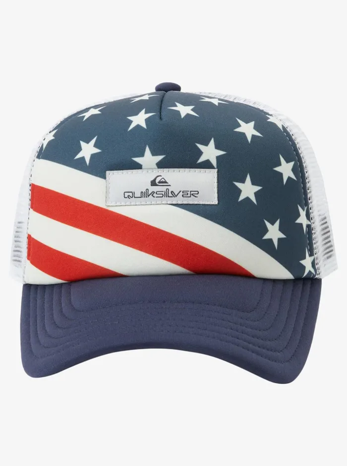Men Quiksilver Hats Magpie Coop Trucker Hat Midnight Navy Men Quiksilver Hats Magpie Coop Trucker Hat Midnight Navy