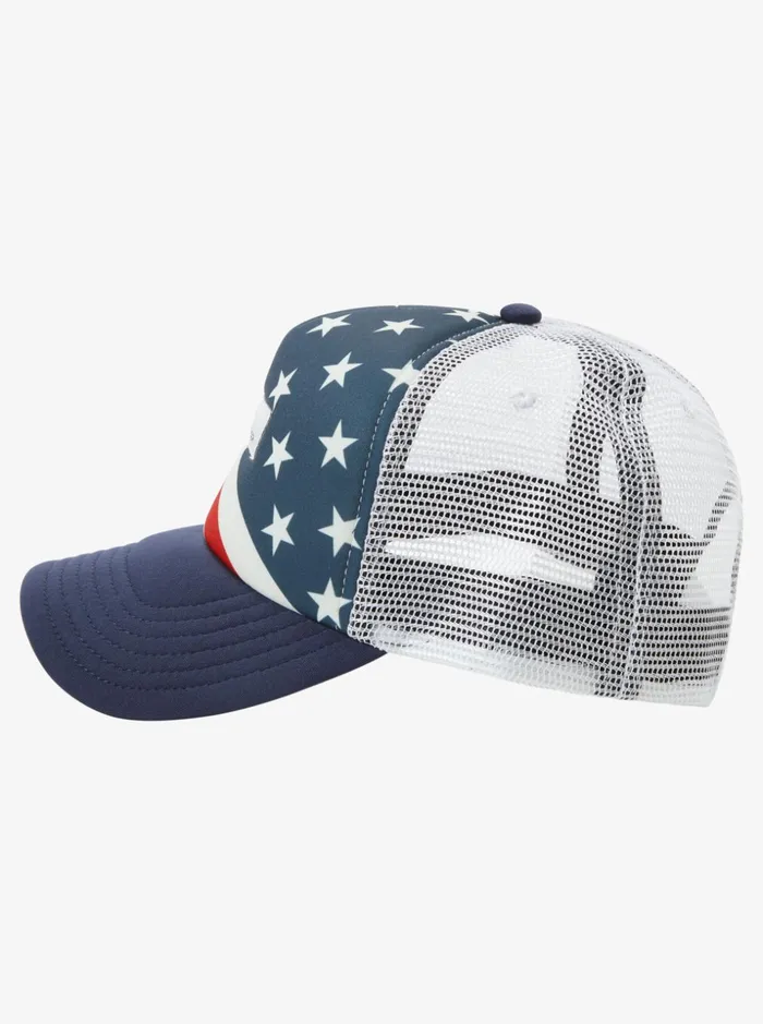 Men Quiksilver Hats Magpie Coop Trucker Hat Midnight Navy Men Quiksilver Hats Magpie Coop Trucker Hat Midnight Navy