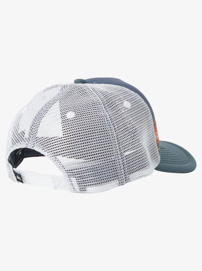 Men Quiksilver Hats Vulture Coop Trucker Hat Dark Slate Men Quiksilver Hats Vulture Coop Trucker Hat Dark Slate