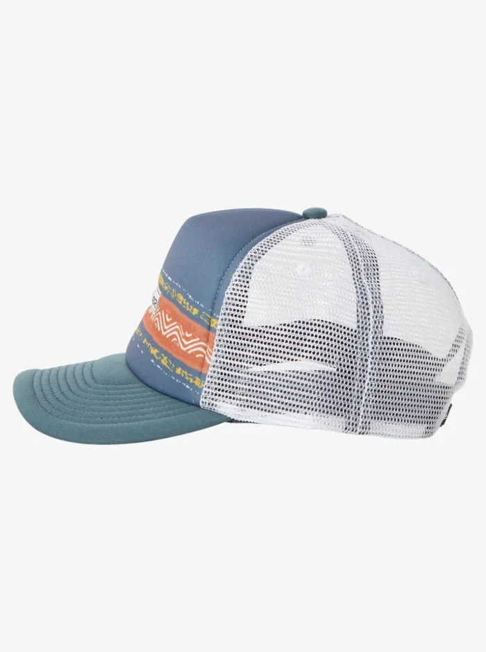Men Quiksilver Hats Vulture Coop Trucker Hat Dark Slate Men Quiksilver Hats Vulture Coop Trucker Hat Dark Slate