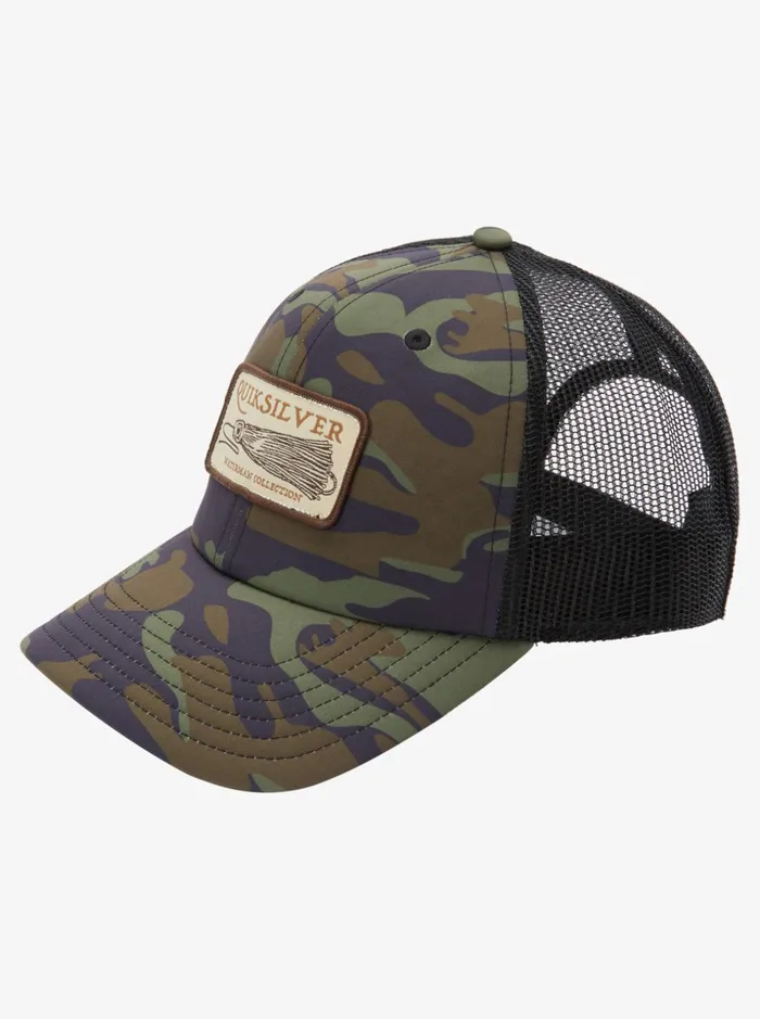 Men Quiksilver Hats Waterman Bilge Lurker Snapback Hat Four Leaf Clover