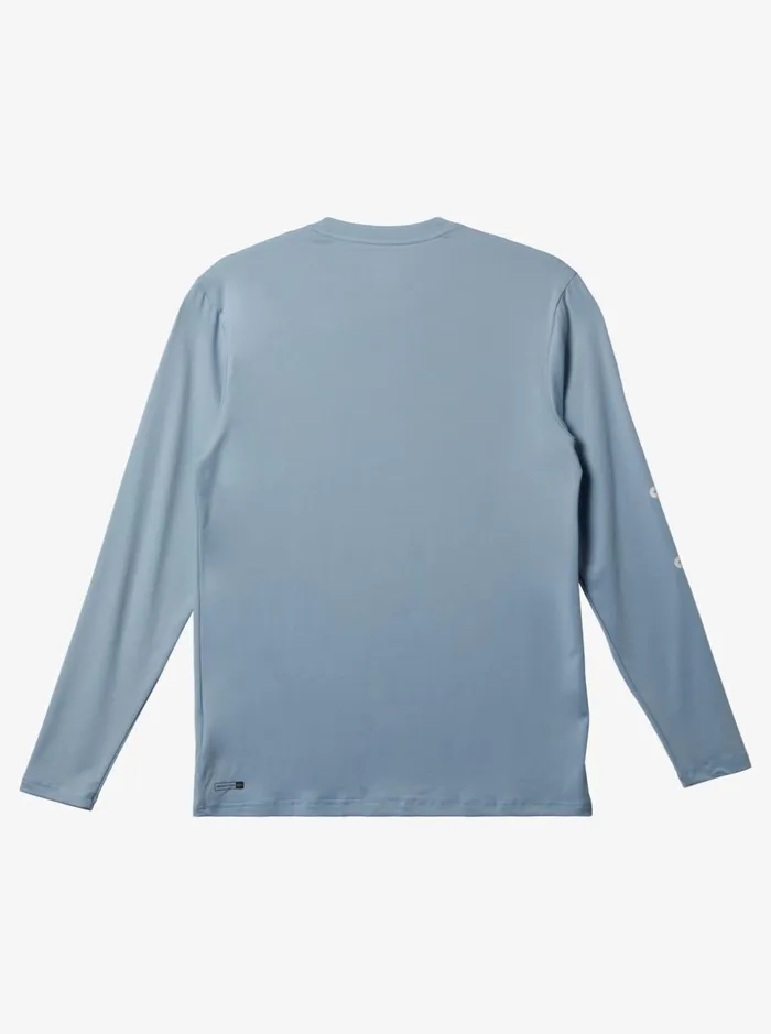 Men Quiksilver Rashguards Omni Session Long Sleeve Upf 50 Surf TShirt Celestial Blue
