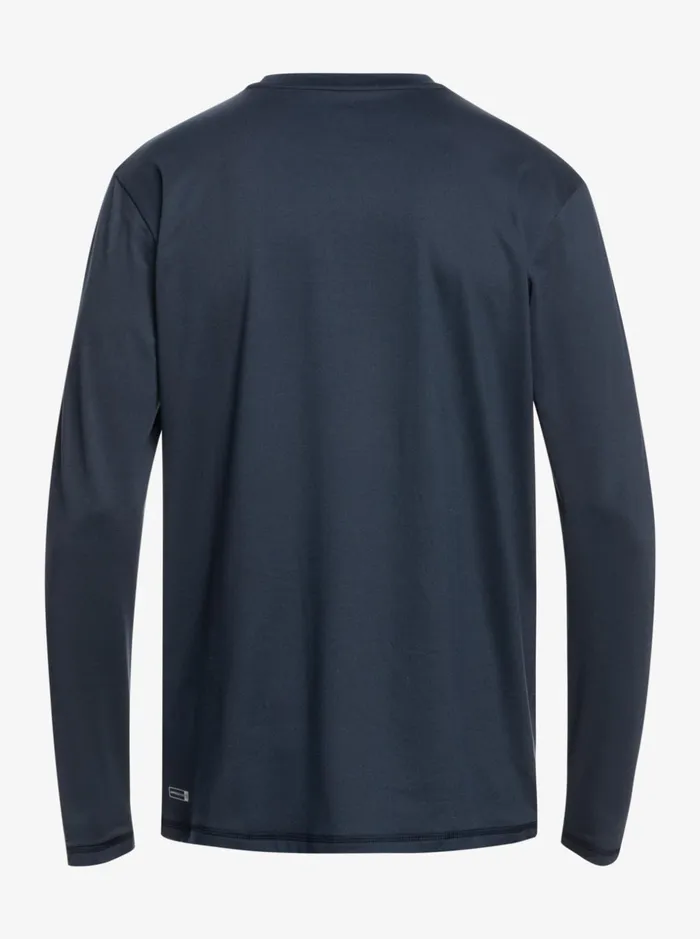Men Quiksilver Rashguards Solid Streak Long Sleeve UPF 50 Surf Tee Navy Blazer Men Quiksilver Rashguards Solid Streak Long Sleeve UPF 50 Surf Tee Navy Blazer