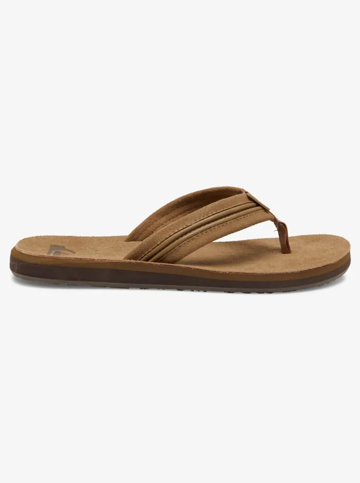 Men Quiksilver Sandals Carver Leather Sandals Tan 8211 Solid Men Quiksilver Sandals Carver Leather Sandals Tan 8211 Solid