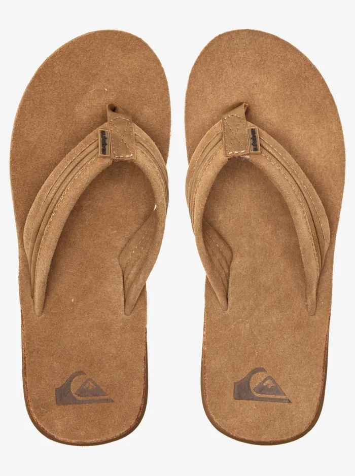 Men Quiksilver Sandals Carver Leather Sandals Tan 8211 Solid Men Quiksilver Sandals Carver Leather Sandals Tan 8211 Solid