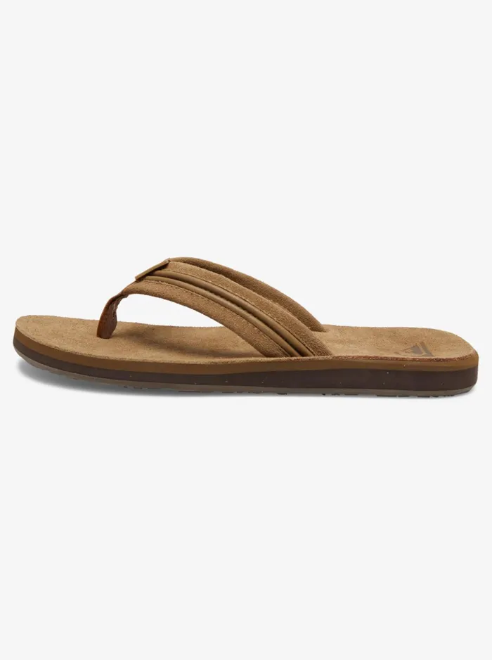 Men Quiksilver Sandals Carver Leather Sandals Tan 8211 Solid Men Quiksilver Sandals Carver Leather Sandals Tan 8211 Solid