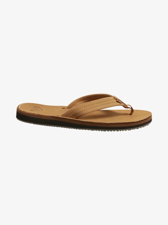 Men Quiksilver Sandals Erreka Leather Sandals Brownbrownbrown