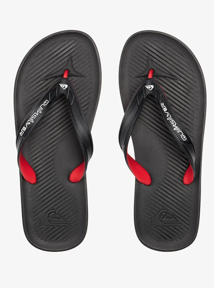 Men Quiksilver Sandals Haleiwa Core FlipFlops Black 3 Men Quiksilver Sandals Haleiwa Core FlipFlops Black 3