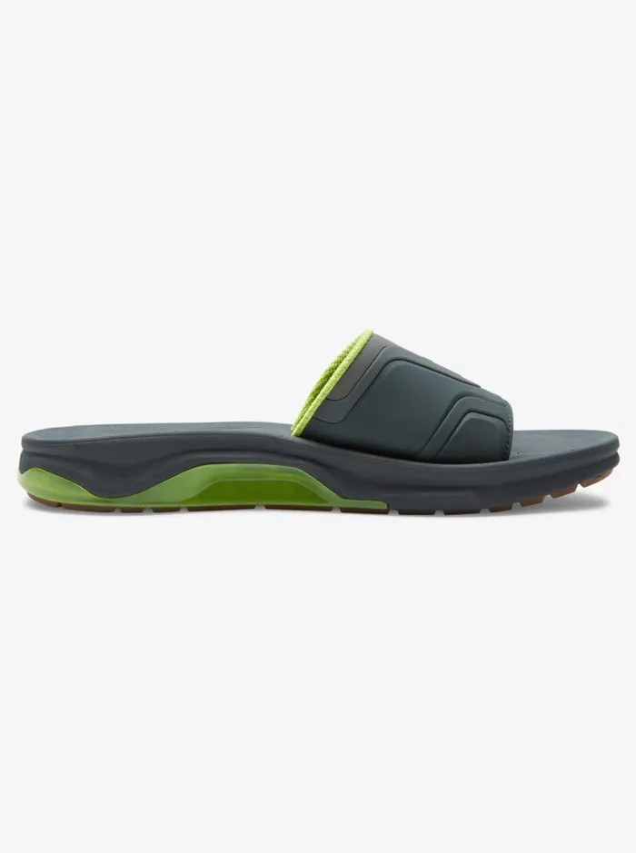 Men Quiksilver Sandals Mathodic Recovery Slide Sandals Grey 1 Men Quiksilver Sandals Mathodic Recovery Slide Sandals Grey 1
