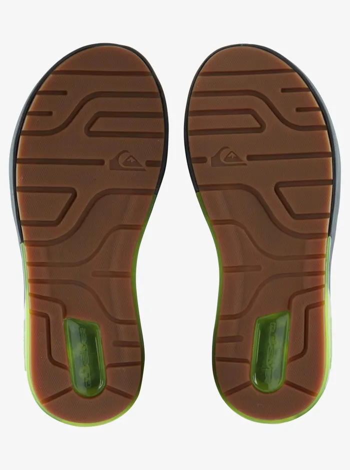 Men Quiksilver Sandals Mathodic Recovery Slide Sandals Grey 1 Men Quiksilver Sandals Mathodic Recovery Slide Sandals Grey 1