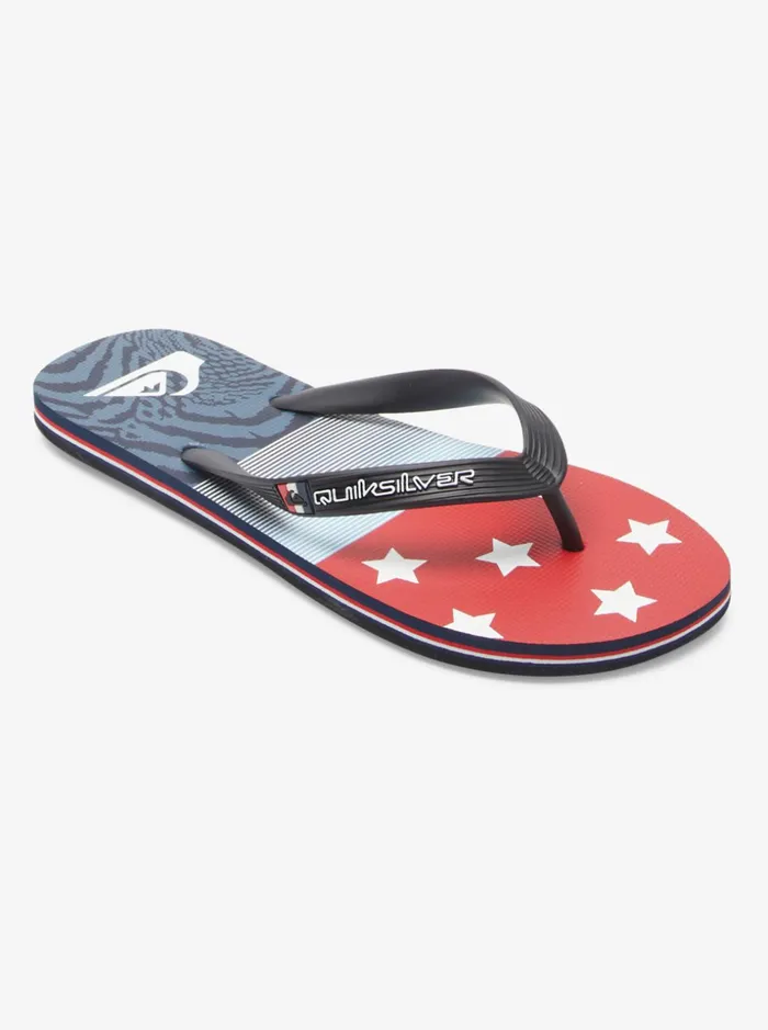 Men Quiksilver Sandals Molokai 4th FlipFlops Blue 2