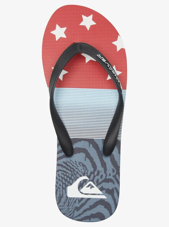 Men Quiksilver Sandals Molokai 4th FlipFlops Blue 2 Men Quiksilver Sandals Molokai 4th FlipFlops Blue 2