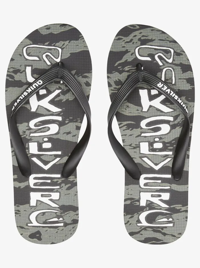Men Quiksilver Sandals Molokai Acid Drop FlipFlops Blackgreenblack Men Quiksilver Sandals Molokai Acid Drop FlipFlops Blackgreenblack