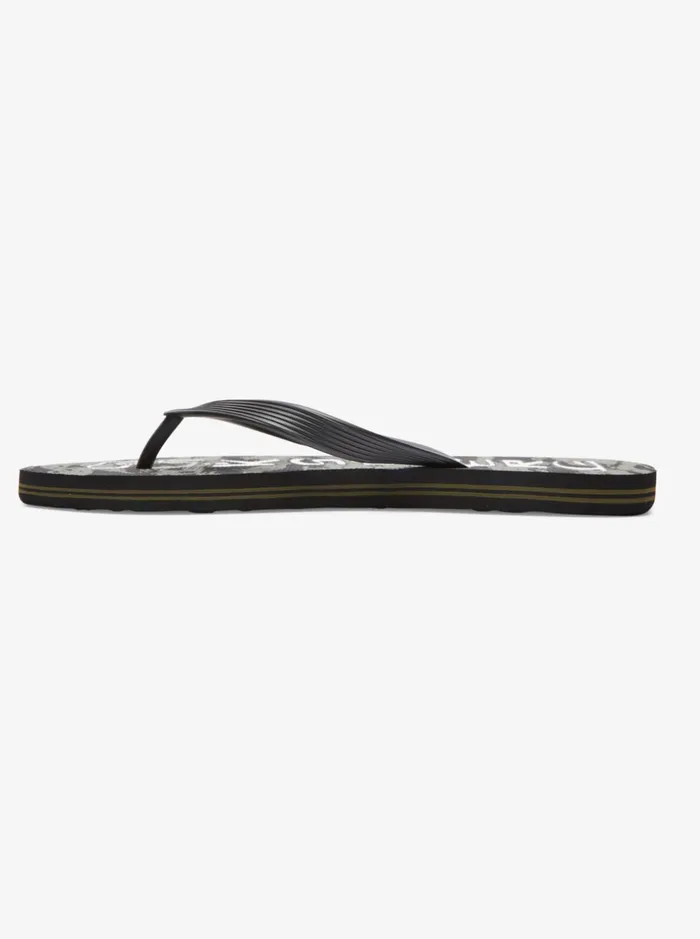 Men Quiksilver Sandals Molokai Acid Drop FlipFlops Blackgreenblack Men Quiksilver Sandals Molokai Acid Drop FlipFlops Blackgreenblack