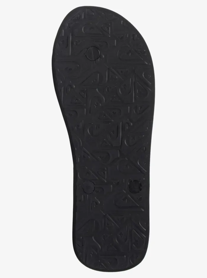 Men Quiksilver Sandals Molokai Art FlipFlops Blackblackblue