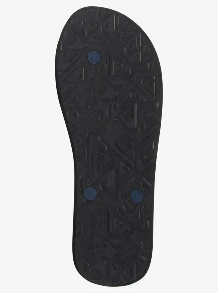 Men Quiksilver Sandals Molokai Art FlipFlops Blackwhiteblue