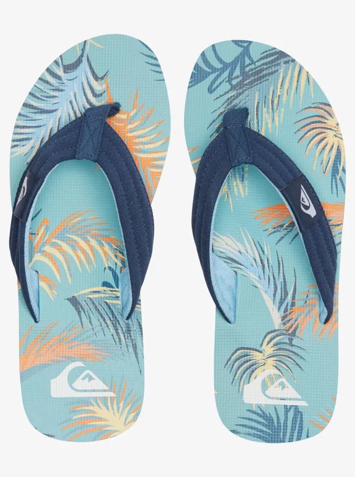 Men Quiksilver Sandals Molokai Layback Sandals For Men Blueblackyellow