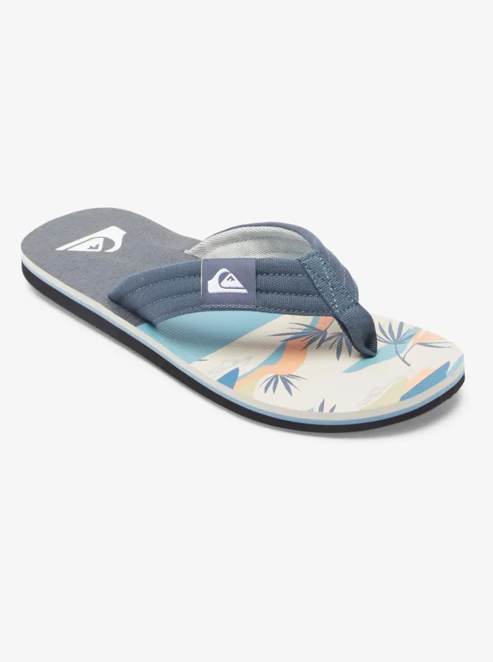 Men Quiksilver Sandals Molokai Layback Sandals For Men Greygreywhite