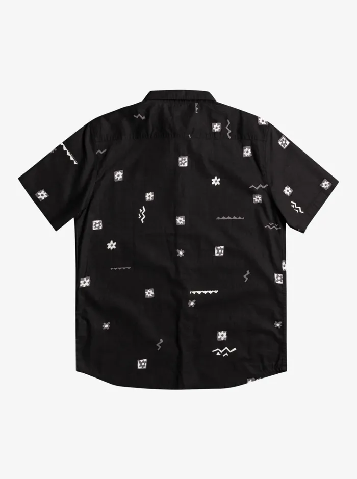 Men Quiksilver Shirts and Polos Mini Mark Short Sleeve Shirt Black Mini Mark Men Quiksilver Shirts and Polos Mini Mark Short Sleeve Shirt Black Mini Mark
