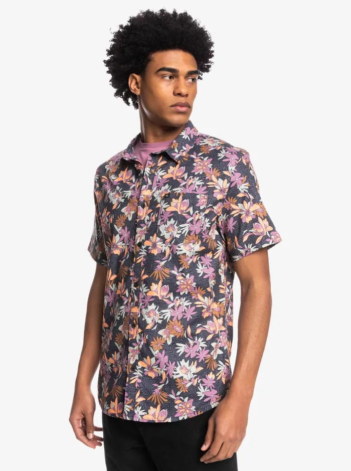 Men Quiksilver Shirts and Polos Sunday Stroll Stretch Short Sleeve Shirt Dusty Orchid Sunday Stroll Men Quiksilver Shirts and Polos Sunday Stroll Stretch Short Sleeve Shirt Dusty Orchid Sunday Stroll