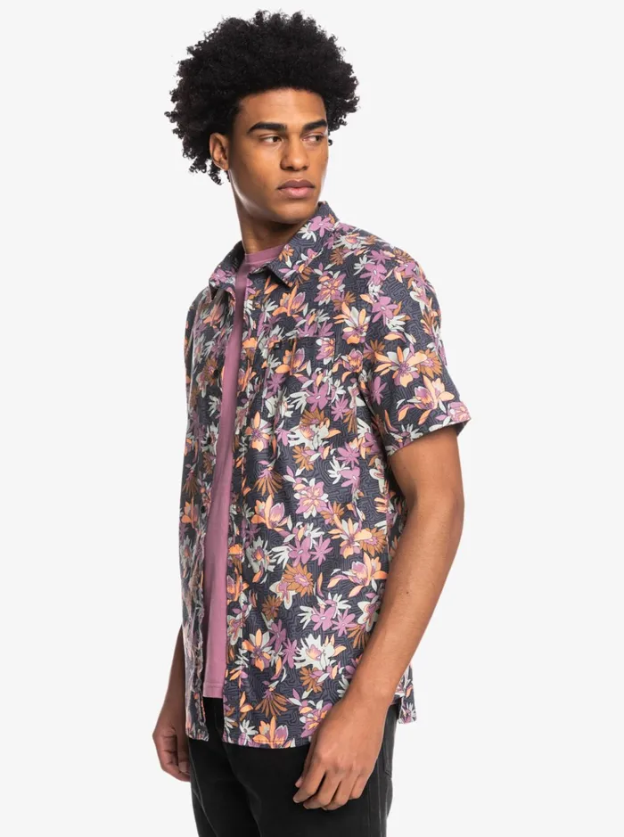 Men Quiksilver Shirts and Polos Sunday Stroll Stretch Short Sleeve Shirt Dusty Orchid Sunday Stroll Men Quiksilver Shirts and Polos Sunday Stroll Stretch Short Sleeve Shirt Dusty Orchid Sunday Stroll