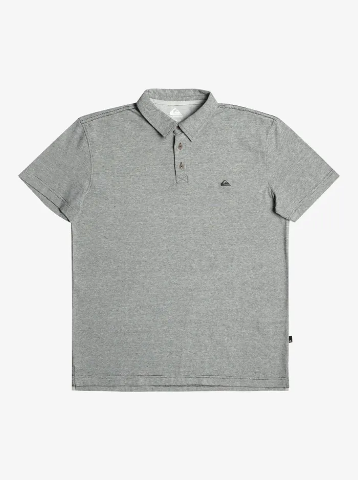 Men Quiksilver Shirts and Polos Sunset Cruise Short Sleeve Polo Shirt Black