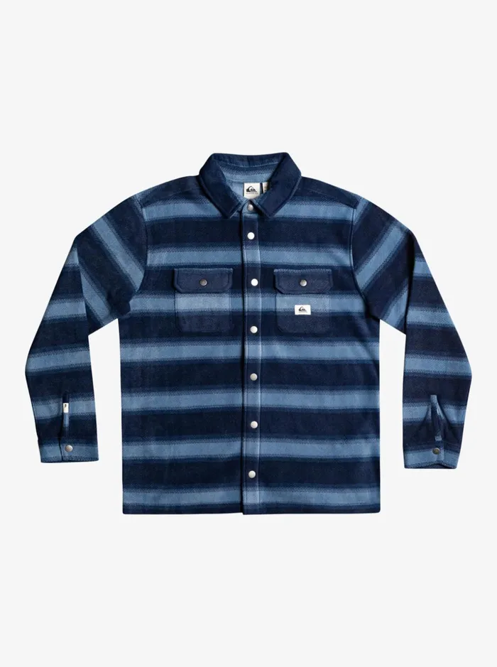 Men Quiksilver Shirts and Polos Surf Days Long Sleeve Flannel Shirt Navy Blazer Flannel Stripe Men Quiksilver Shirts and Polos Surf Days Long Sleeve Flannel Shirt Navy Blazer Flannel Stripe