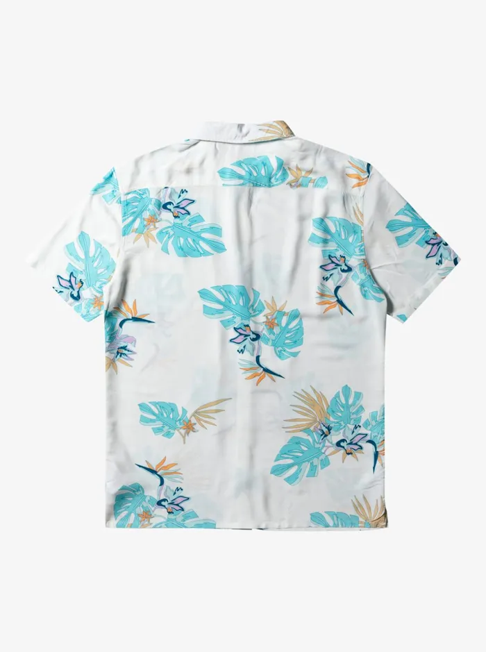 Men Quiksilver Shirts and Polos The Floral Short Sleeve Shirt Snow White Floral Ss Men Quiksilver Shirts and Polos The Floral Short Sleeve Shirt Snow White Floral Ss