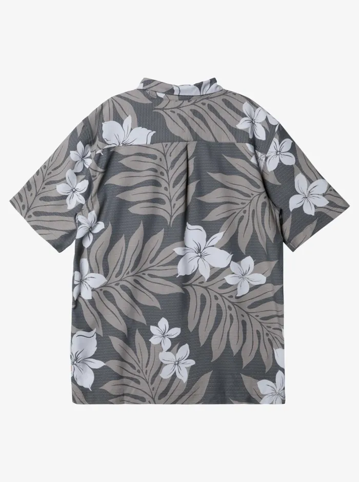 Men Quiksilver Shirts and Polos Waterman Shonan Short Sleeve Shirt Dark Slate Men Quiksilver Shirts and Polos Waterman Shonan Short Sleeve Shirt Dark Slate