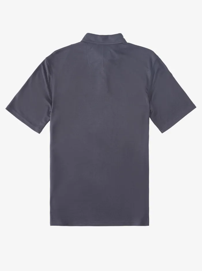 Men Quiksilver Shirts and Polos Waterman Waterpolo Short Sleeve Polo Shirt Blue Nights Men Quiksilver Shirts and Polos Waterman Waterpolo Short Sleeve Polo Shirt Blue Nights