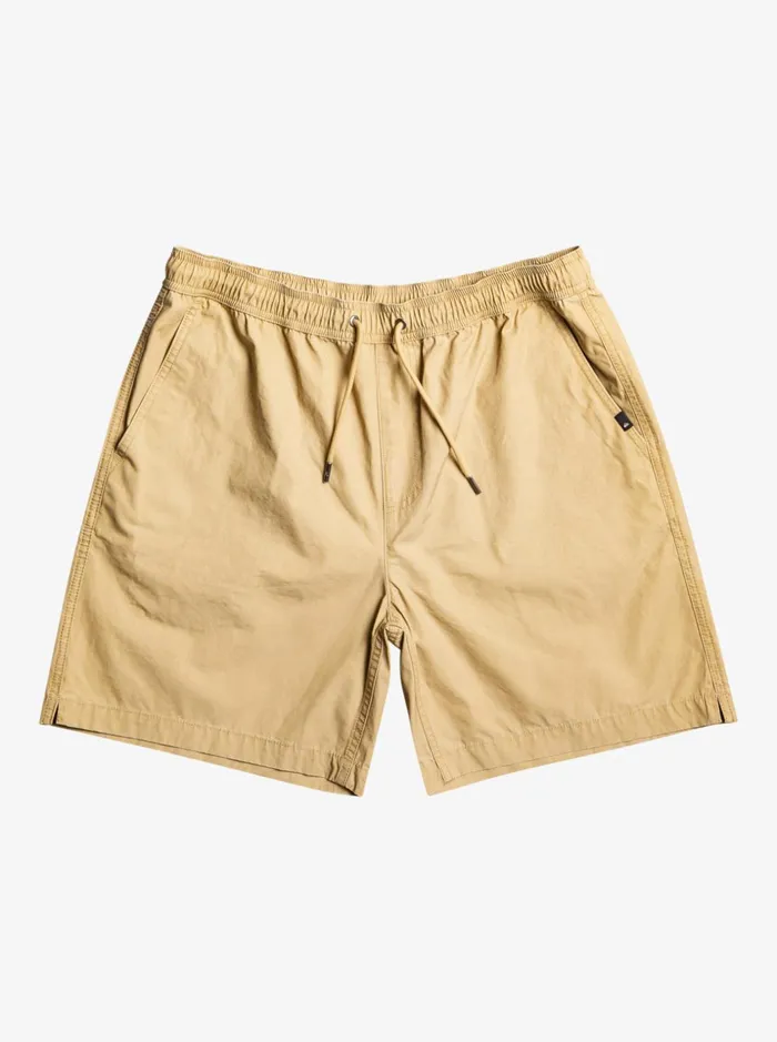 Men Quiksilver Shorts and Amphibians Taxer Elastic Waist Shorts Plage