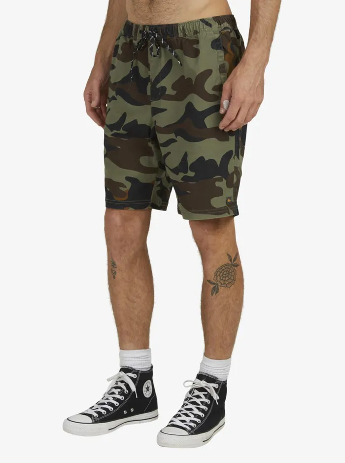 Men Quiksilver Shorts and Amphibians Waterman Cabo Shore 195034 Elastic Waist Shorts Waterman Camoflage Men Quiksilver Shorts and Amphibians Waterman Cabo Shore 195034 Elastic Waist Shorts Waterman Camoflage