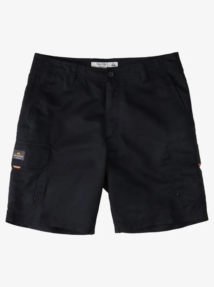 Men Quiksilver Shorts and Amphibians Waterman Maldive 20034 Cargo Shorts Black