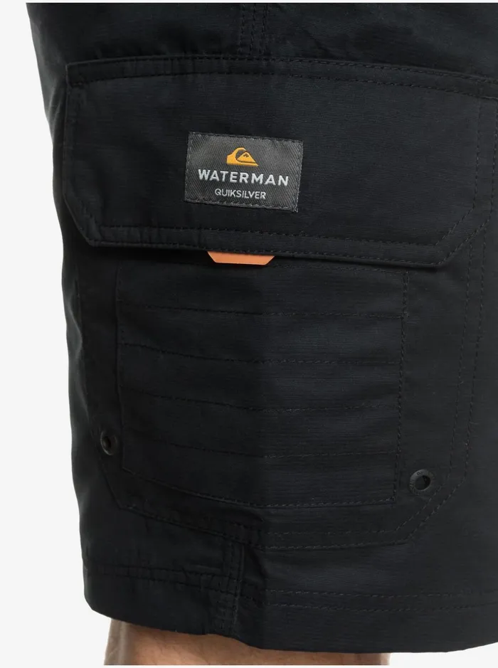 Men Quiksilver Shorts and Amphibians Waterman Maldive 20034 Cargo Shorts Black Men Quiksilver Shorts and Amphibians Waterman Maldive 20034 Cargo Shorts Black