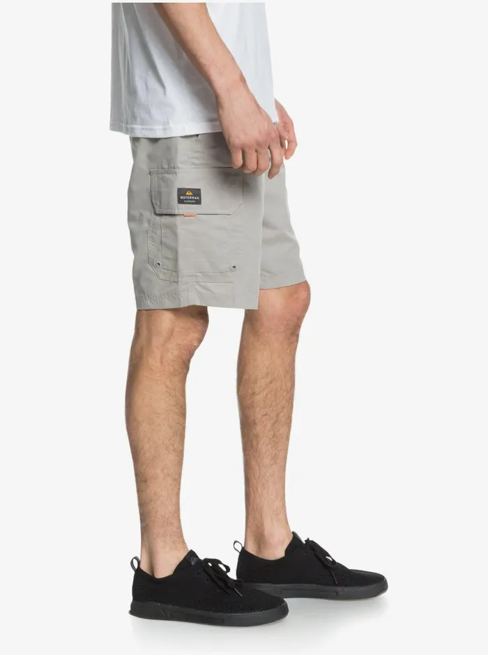 Men Quiksilver Shorts and Amphibians Waterman Maldive 20034 Cargo Shorts Flint Gray Men Quiksilver Shorts and Amphibians Waterman Maldive 20034 Cargo Shorts Flint Gray